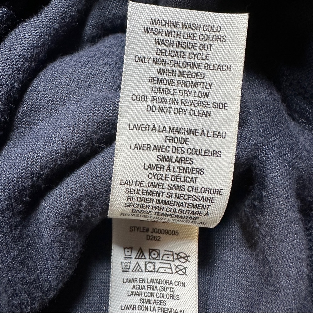 Juicy Couture Velour Full Zip Hoodie Women’s M Navy Blue Cozy Lounge‎ Y2K - Picture 8 of 11